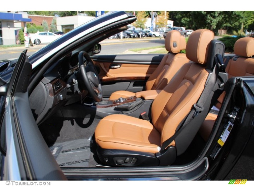 Saddle Brown Dakota Leather Interior 2011 BMW 3 Series 328i Convertible Photo #96363999