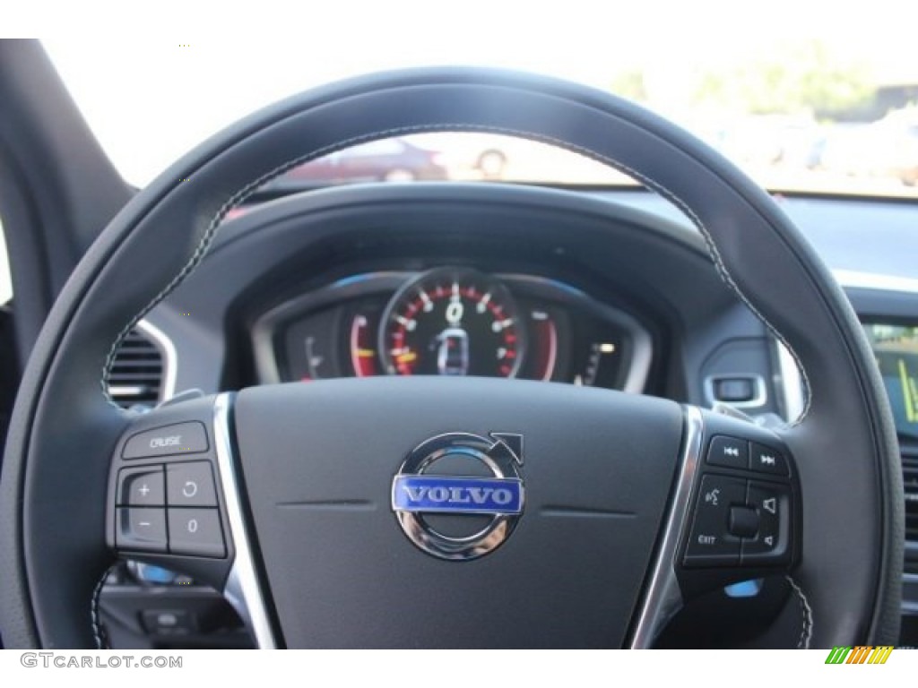 2015 Volvo XC60 T6 AWD R-Design R-Design Off Black Steering Wheel Photo #96364002