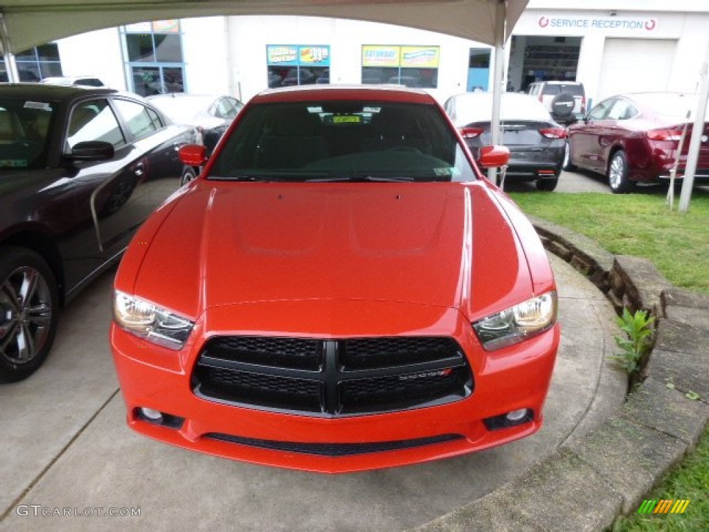 2014 Charger SXT AWD - TorRed / Black photo #3