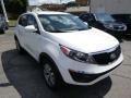 2015 Clear White Kia Sportage LX AWD  photo #2