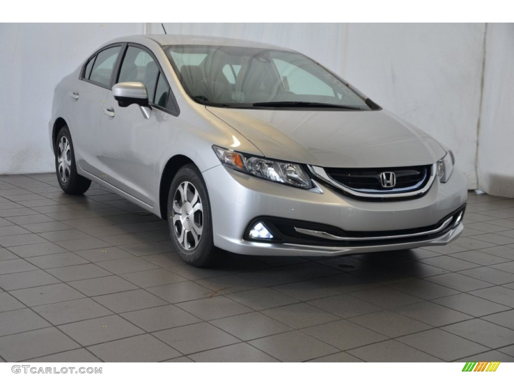 Alabaster Silver Metallic 2014 Honda Civic Hybrid Sedan Exterior Photo #96367417