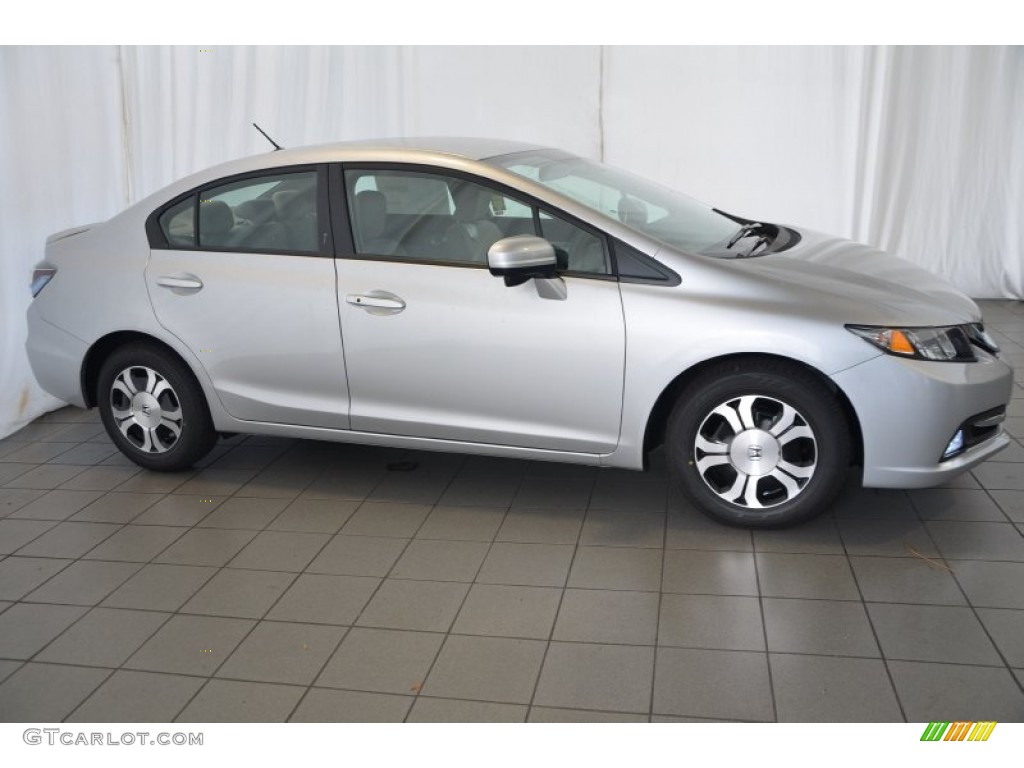 Alabaster Silver Metallic 2014 Honda Civic Hybrid Sedan Exterior Photo #96367479