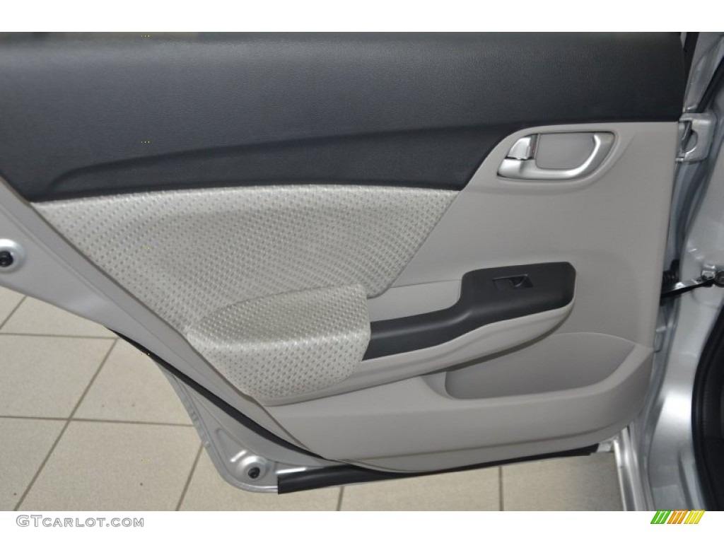 2014 Honda Civic Hybrid Sedan Gray Door Panel Photo #96367755