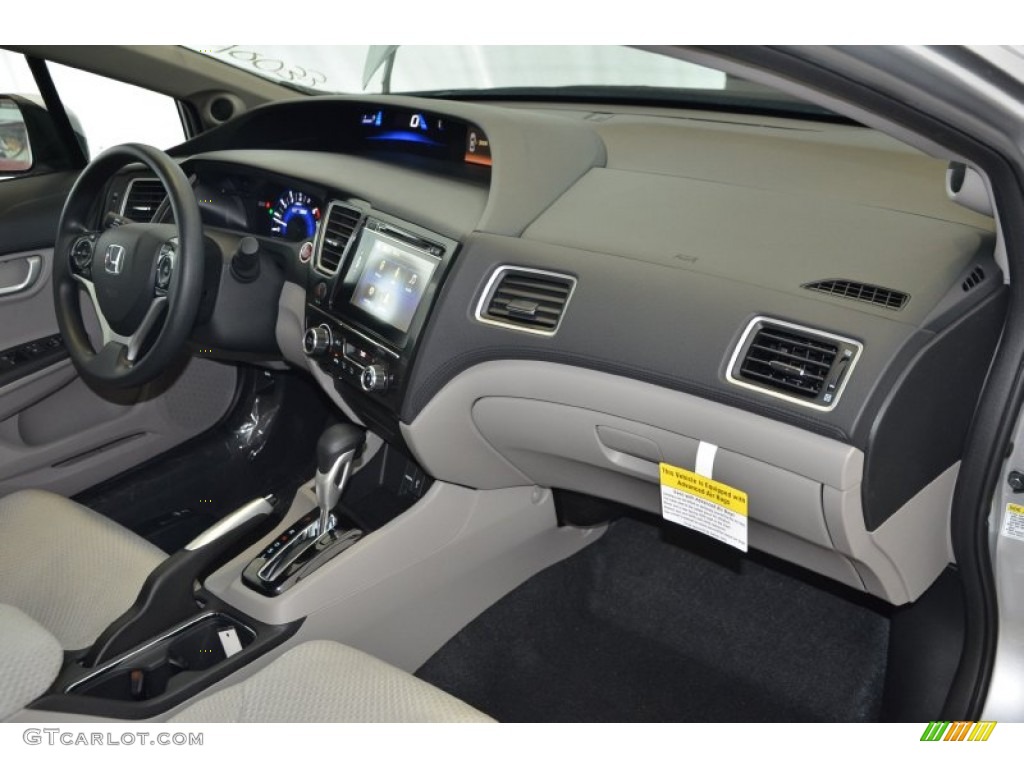 2014 Honda Civic Hybrid Sedan Gray Dashboard Photo #96367842