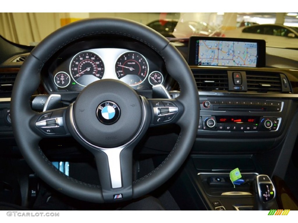 2014 BMW 3 Series 328d xDrive Sports Wagon Black Steering Wheel Photo #96369984
