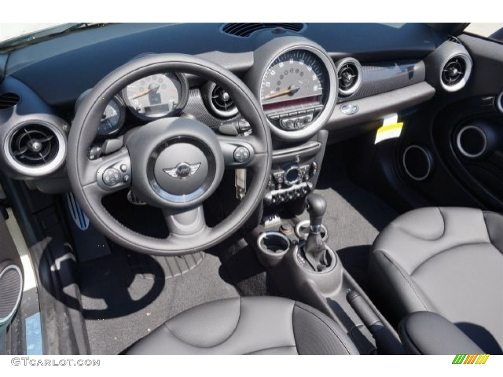 Carbon Black Interior 2015 Mini Convertible Cooper S Photo #96372336