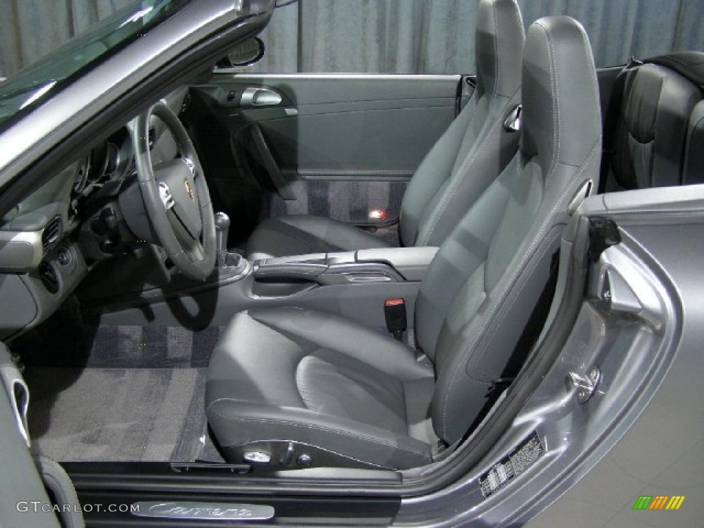 2006 911 Carrera Cabriolet - Seal Grey Metallic / Stone Grey photo #6
