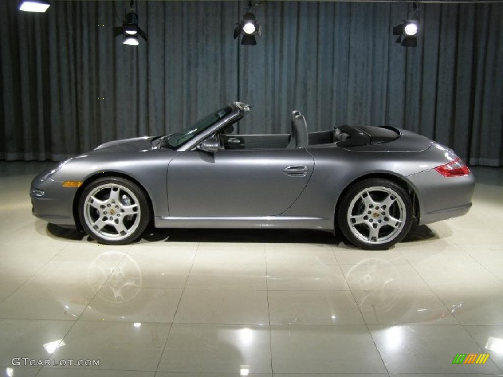 Seal Grey Metallic 2006 Porsche 911 Carrera Cabriolet Exterior Photo #9637303