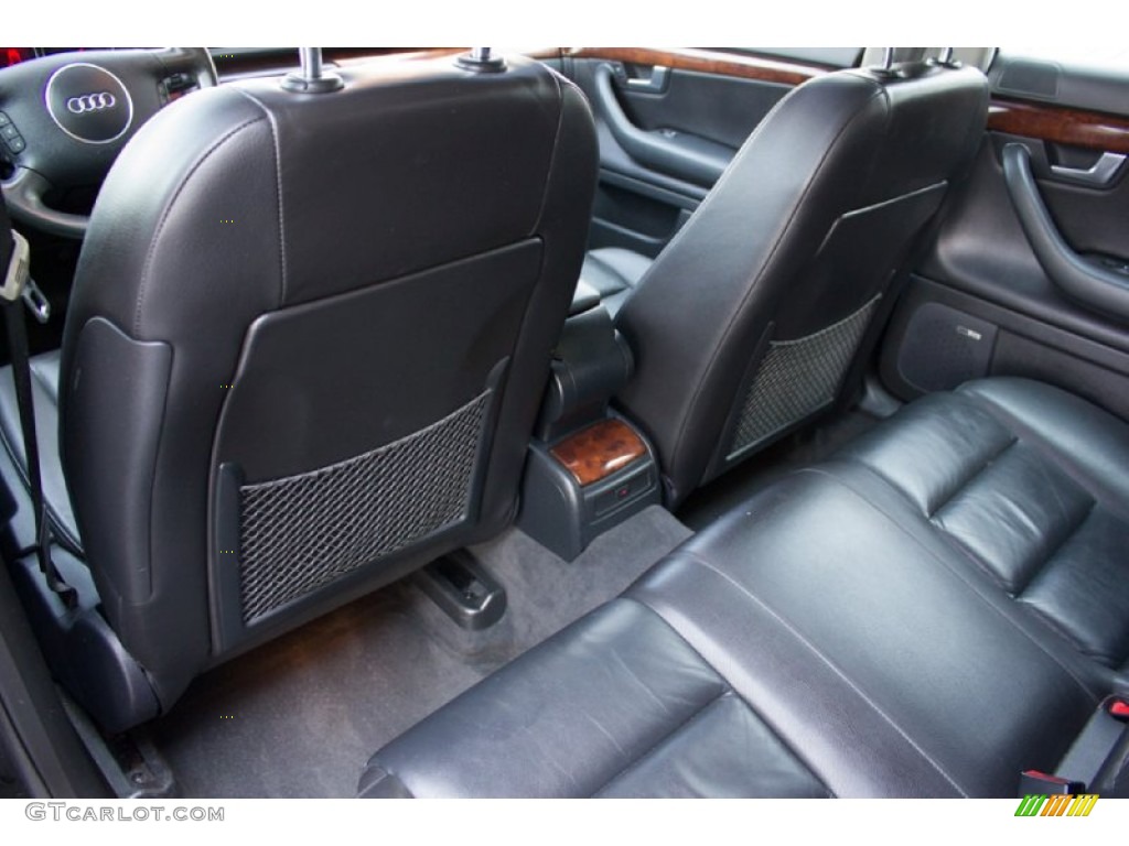 Ebony Interior 2003 Audi A4 3.0 quattro Sedan Photo #96374508