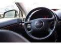 2003 Audi A4 Ebony Interior Steering Wheel Photo