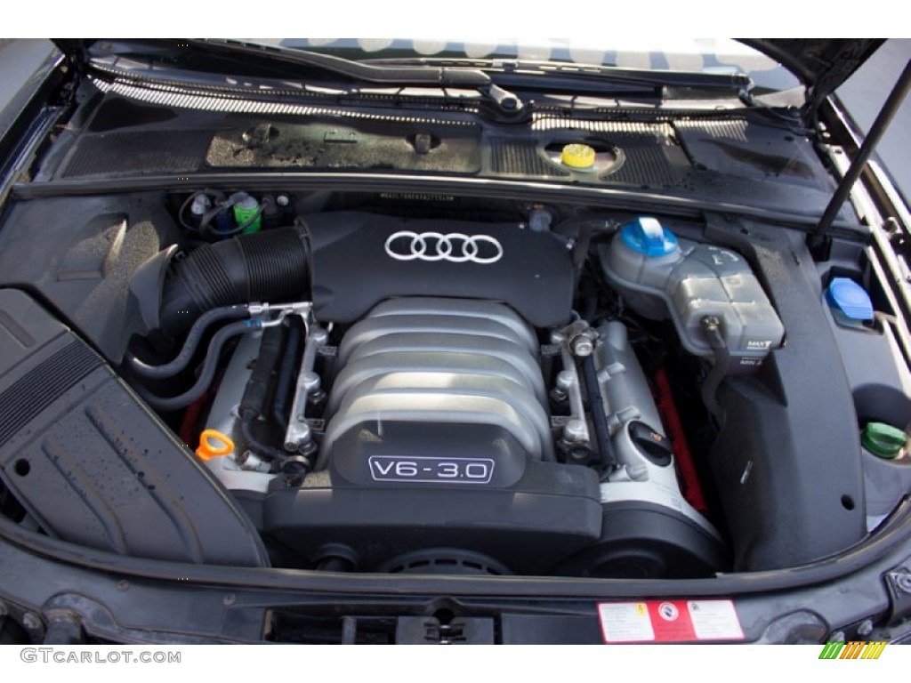 2003 Audi A4 3.0 quattro Sedan 3.0 Liter DOHC 30-Valve V6 Engine Photo #96374649