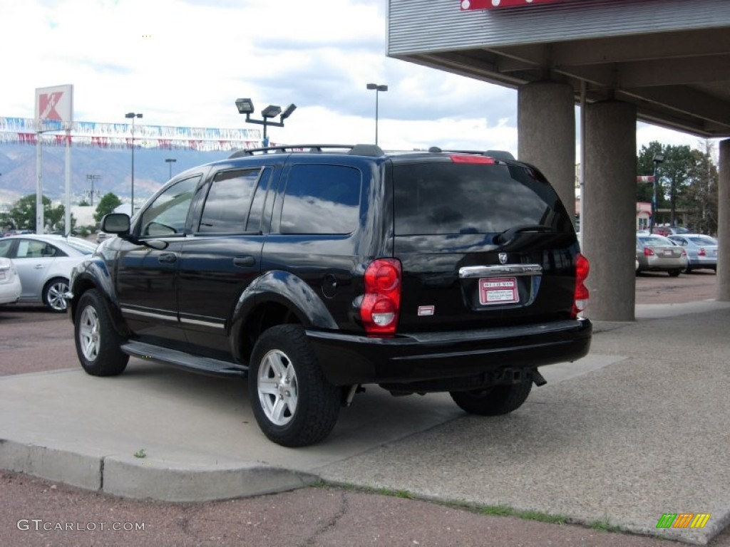 2004 Durango Limited 4x4 - Black / Medium Slate Gray photo #14