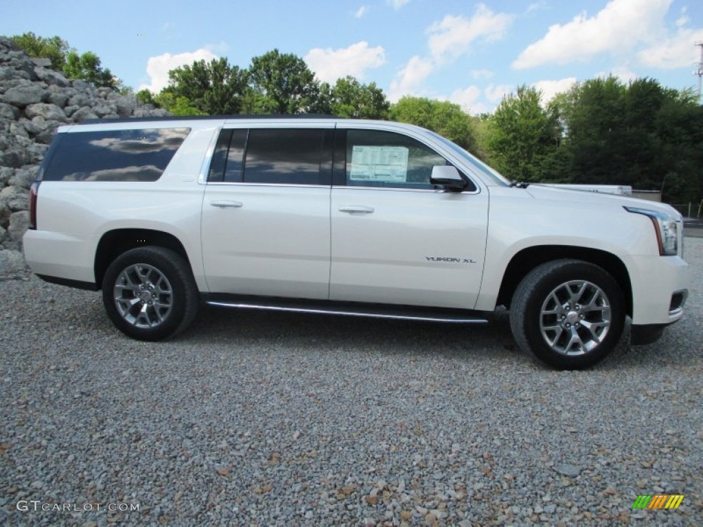 White Diamond Tricoat 2015 GMC Yukon XL SLT 4WD Exterior Photo #96378210