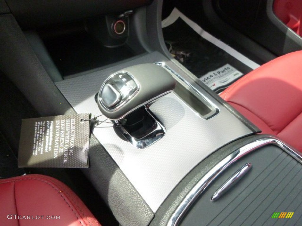 2014 Charger SXT AWD - Phantom Black Tri-Coat Pearl / Black/Red photo #17