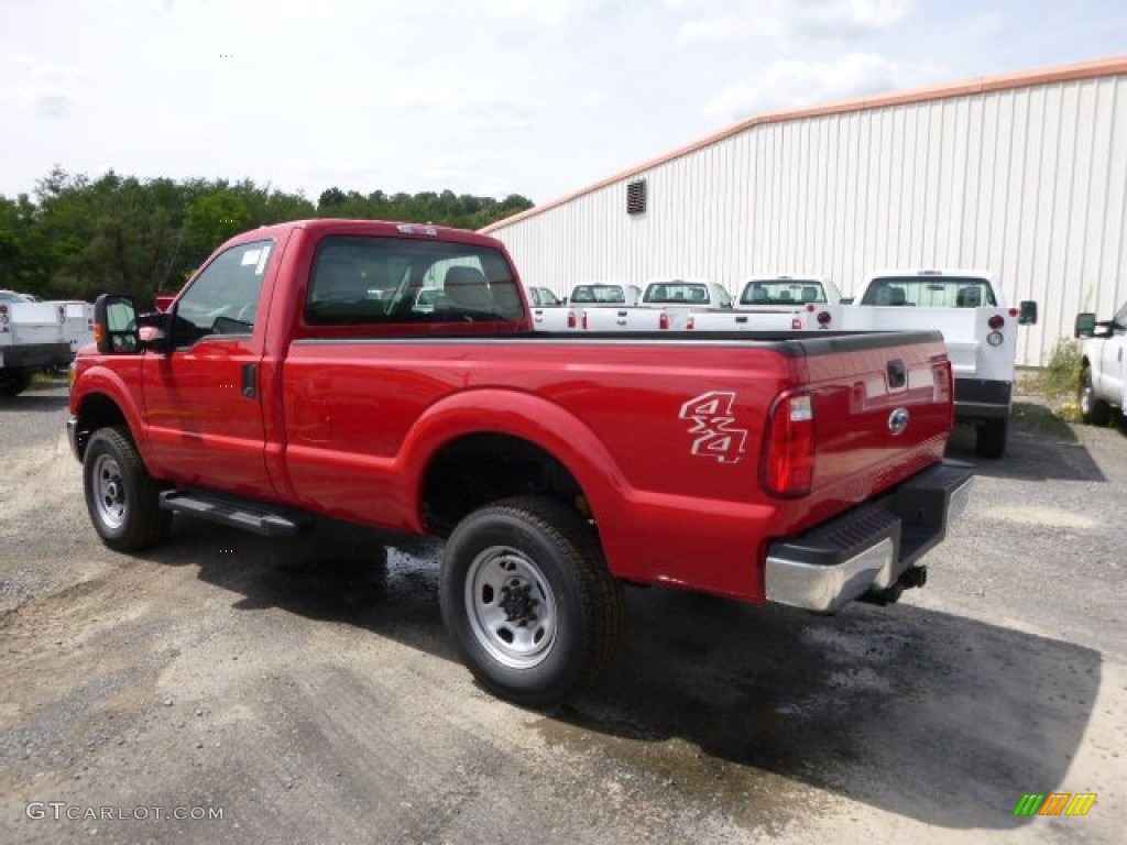 2015 F250 Super Duty XL Regular Cab - Vermillion Red / Steel photo #6