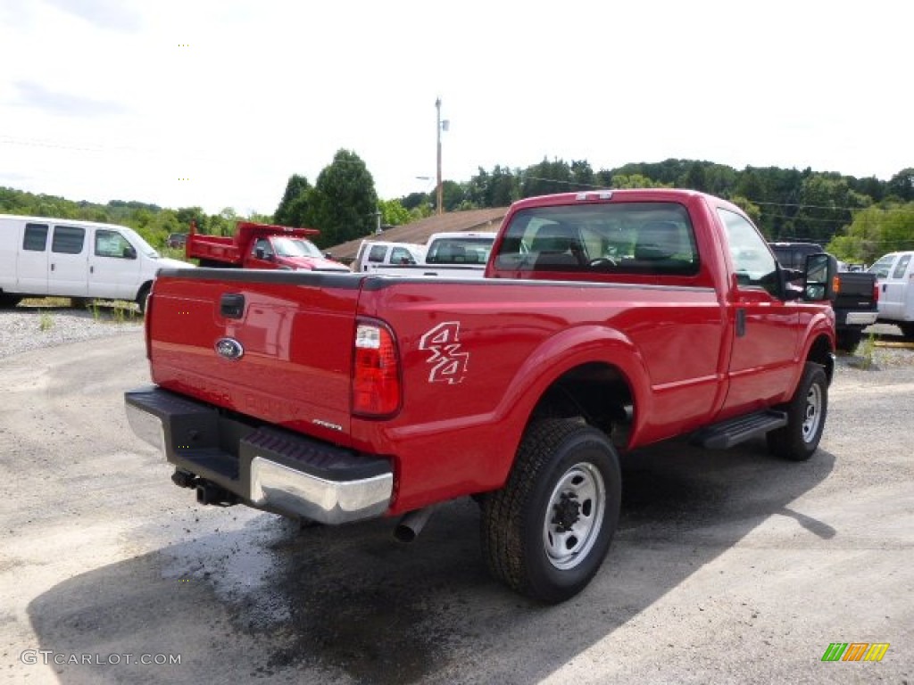 2015 F250 Super Duty XL Regular Cab - Vermillion Red / Steel photo #8