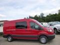 Vermillion Red 2015 Ford Transit Van 350 MR Long