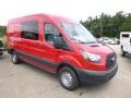 Vermillion Red 2015 Ford Transit Van 350 MR Long Exterior
