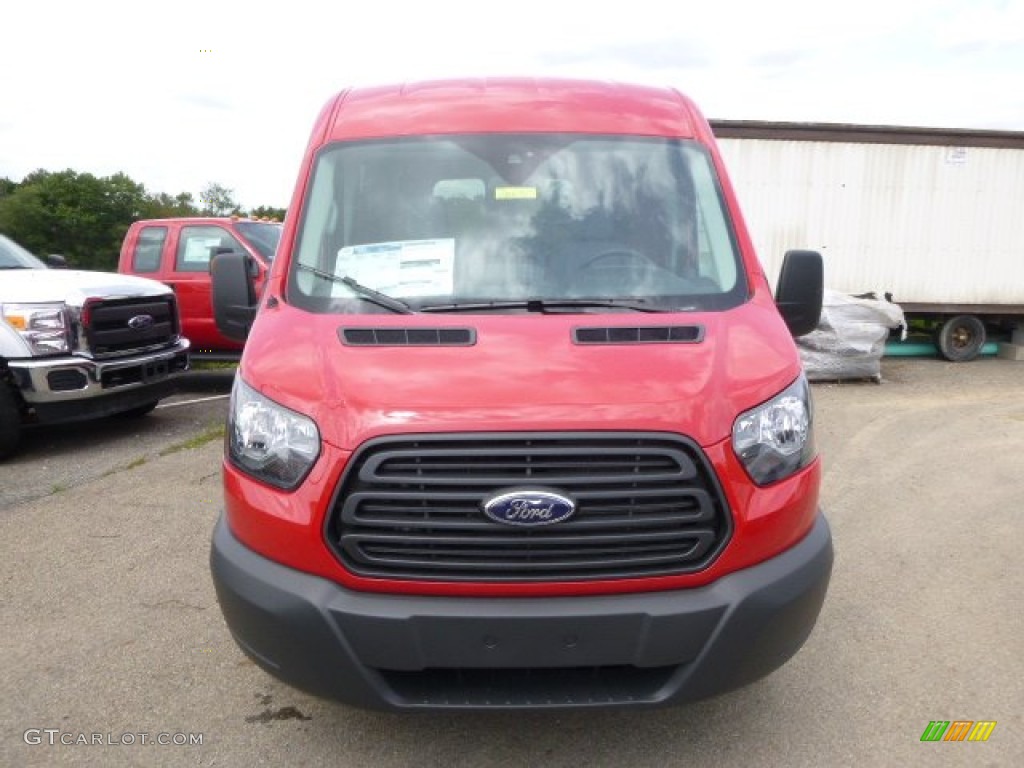 Vermillion Red 2015 Ford Transit Van 350 MR Long Exterior Photo #96381817