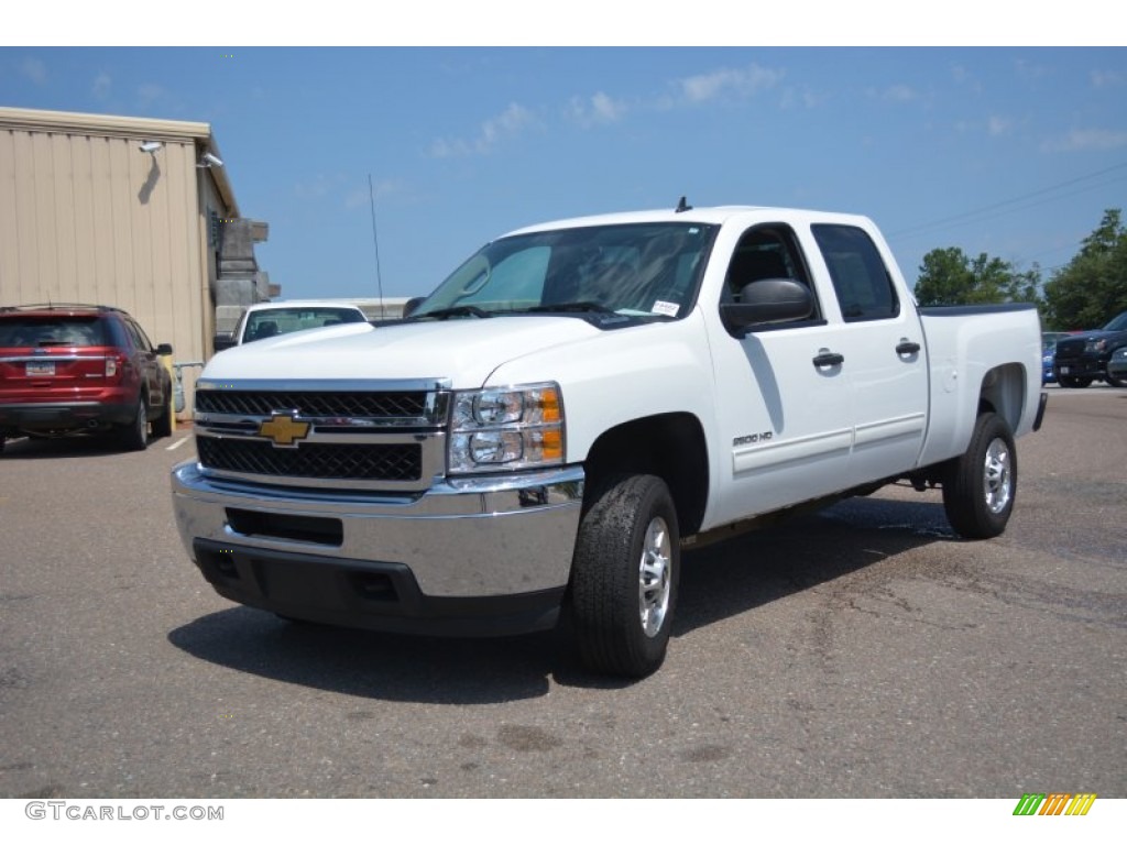 Summit White 2014 Chevrolet Silverado 2500HD LT Crew Cab Exterior Photo #96382838