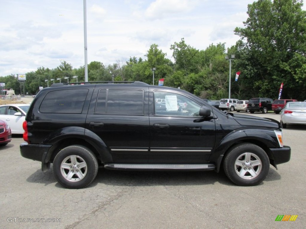 2004 Durango Limited 4x4 - Black / Medium Slate Gray photo #11