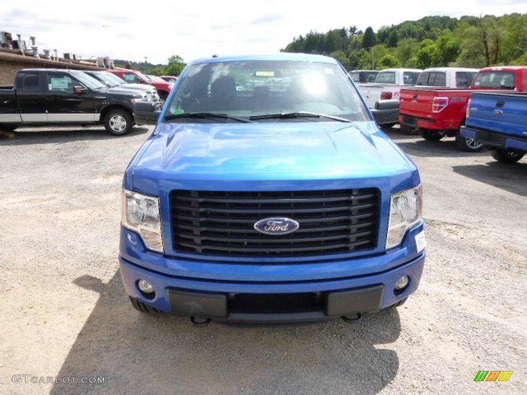 2014 F150 STX SuperCab 4x4 - Blue Flame / Black photo #3