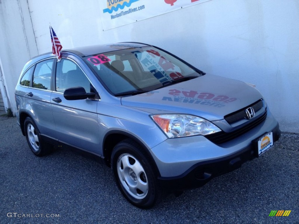 2008 CR-V LX - Glacier Blue Metallic / Gray photo #29