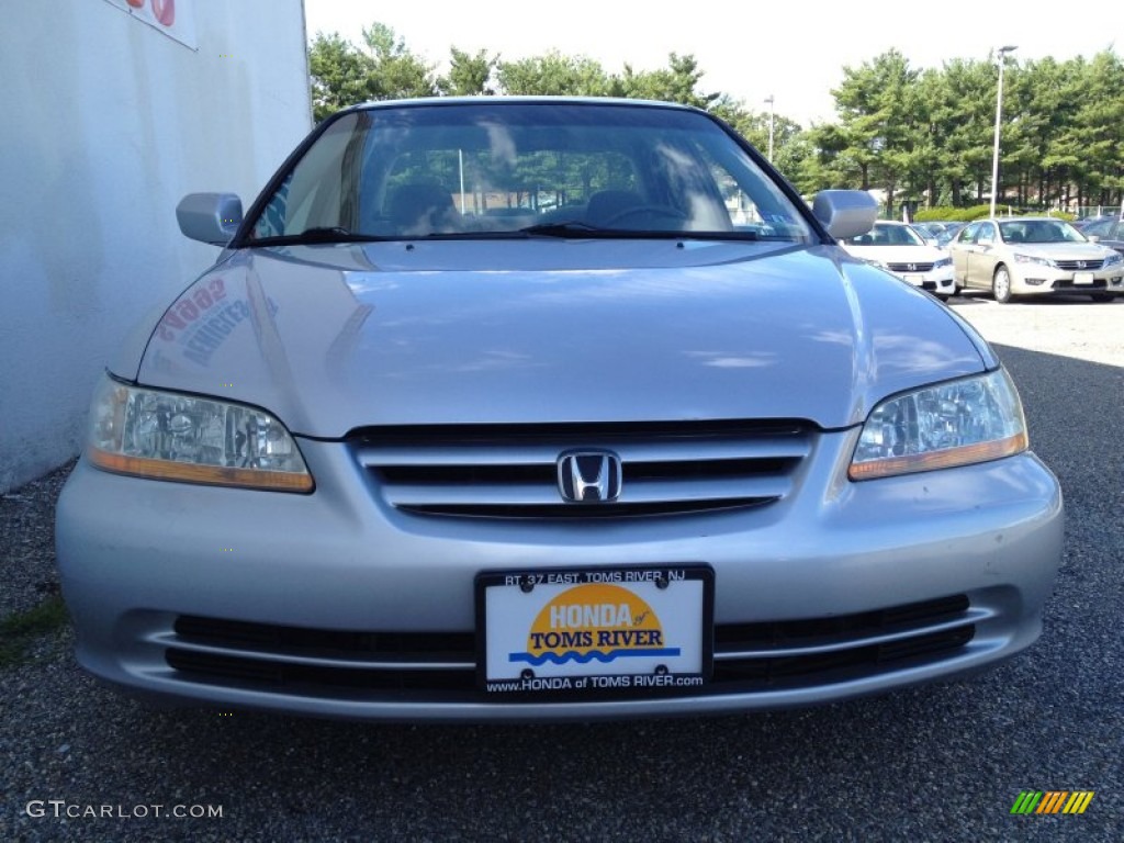 2002 Accord LX Sedan - Satin Silver Metallic / Quartz Gray photo #4