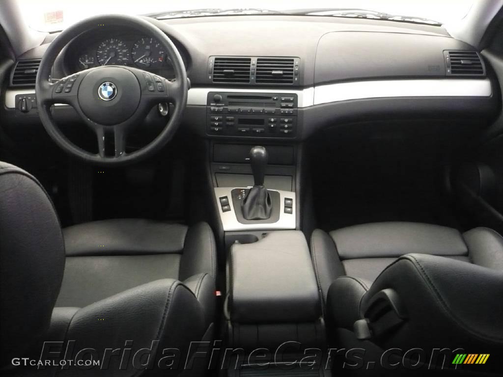 2004 3 Series 325i Coupe - Titanium Silver Metallic / Black photo #16