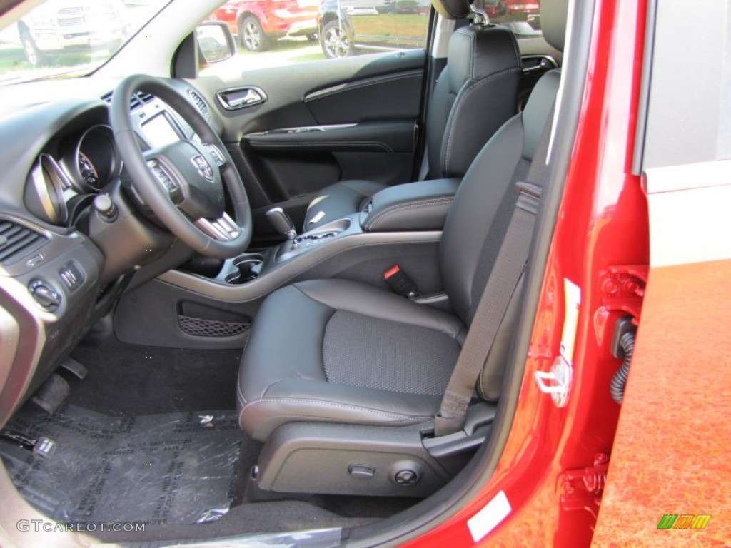 Black Interior 2015 Dodge Journey Crossroad Photo #96392516