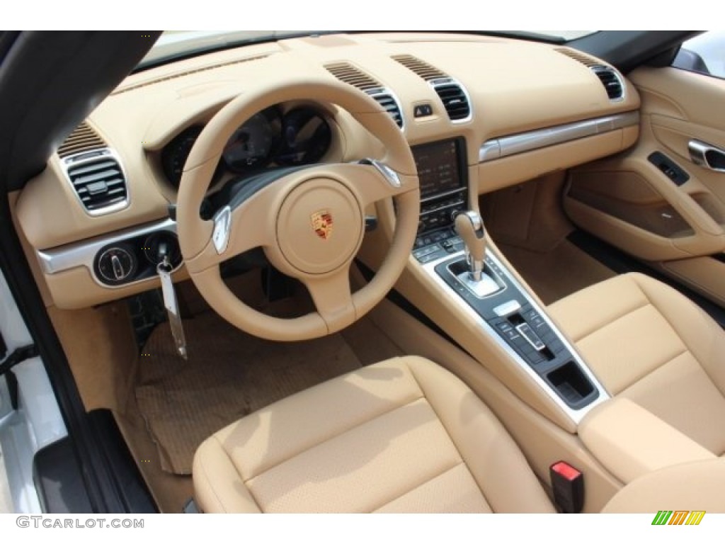 Luxor Beige Interior 2015 Porsche Boxster S Photo #96392822