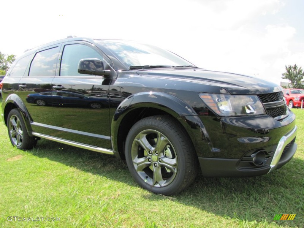 Pitch Black 2015 Dodge Journey Crossroad Exterior Photo #96393090