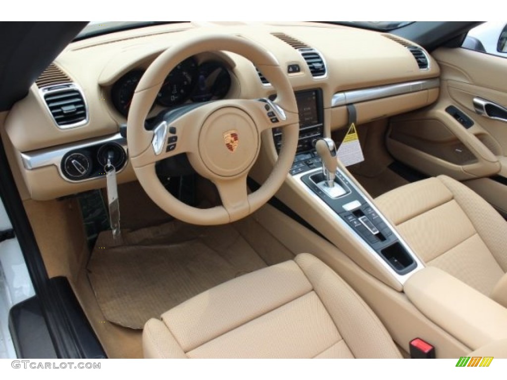 Luxor Beige Interior 2015 Porsche Boxster Standard Boxster Model Photo #96394067