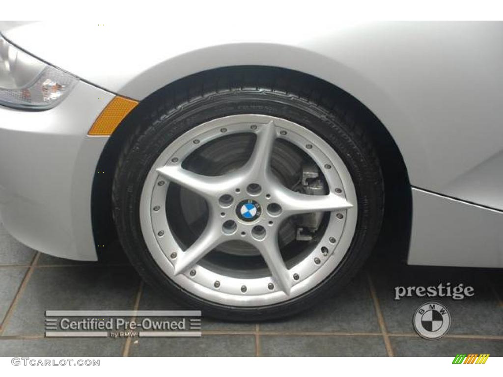2006 Z4 3.0si Roadster - Titanium Silver Metallic / Black photo #8