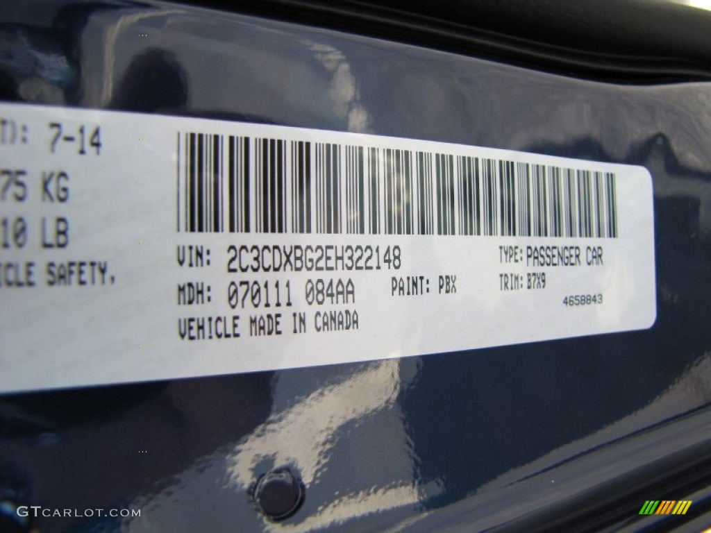 2014 Charger SE - Jazz Blue Pearl / Black photo #9