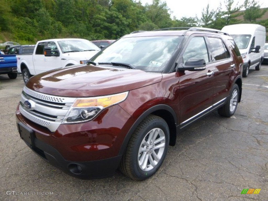Bronze Fire 2015 Ford Explorer XLT 4WD Exterior Photo #96397484