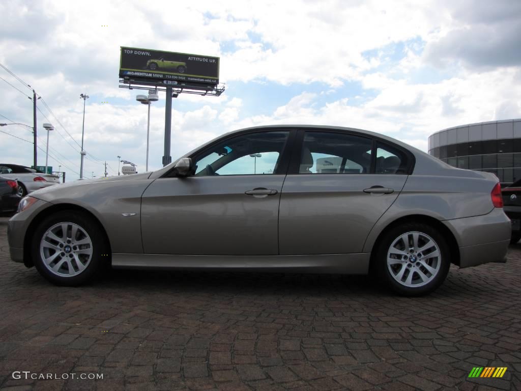 2007 3 Series 328i Sedan - Platinum Bronze Metallic / Beige photo #2