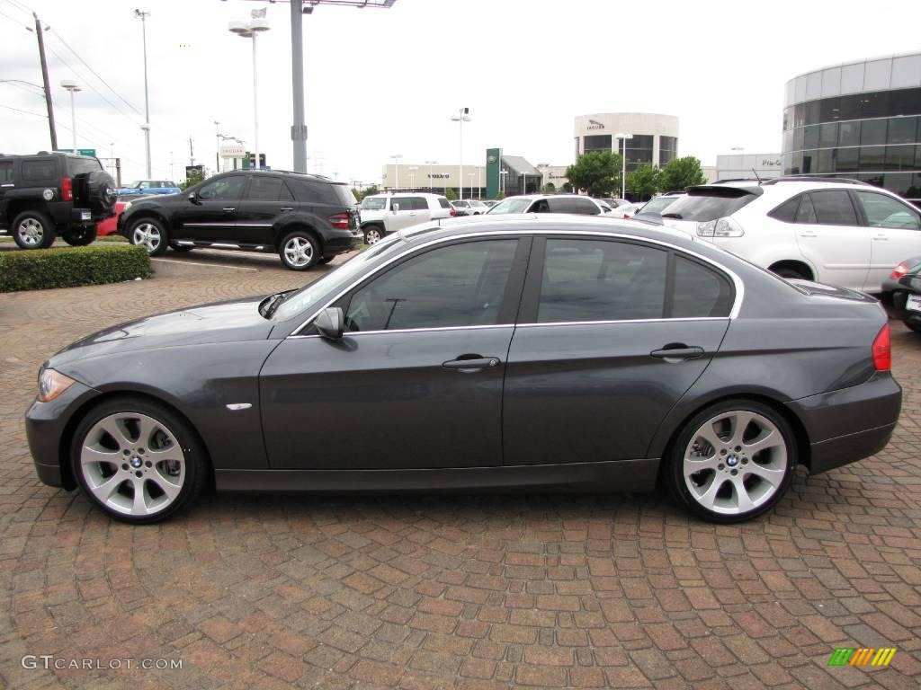 2007 3 Series 335i Sedan - Sparkling Graphite Metallic / Grey photo #10