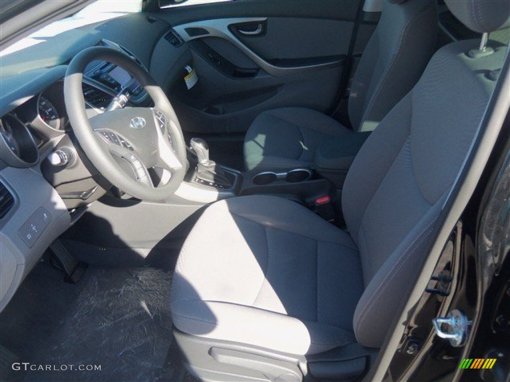 2015 Elantra SE Sedan - Black Diamond / Gray photo #6