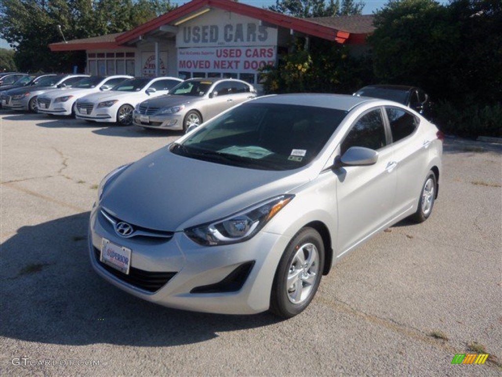 2015 Elantra SE Sedan - Shimmering Air Silver / Gray photo #1
