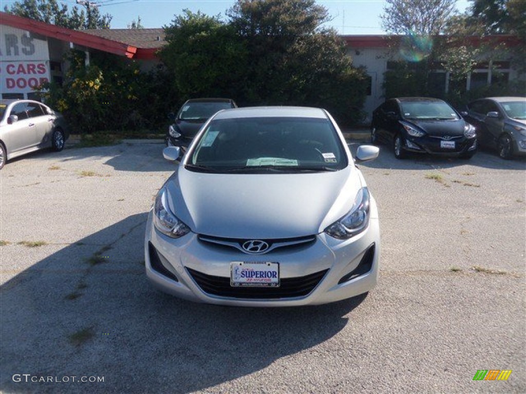 2015 Elantra SE Sedan - Shimmering Air Silver / Gray photo #2