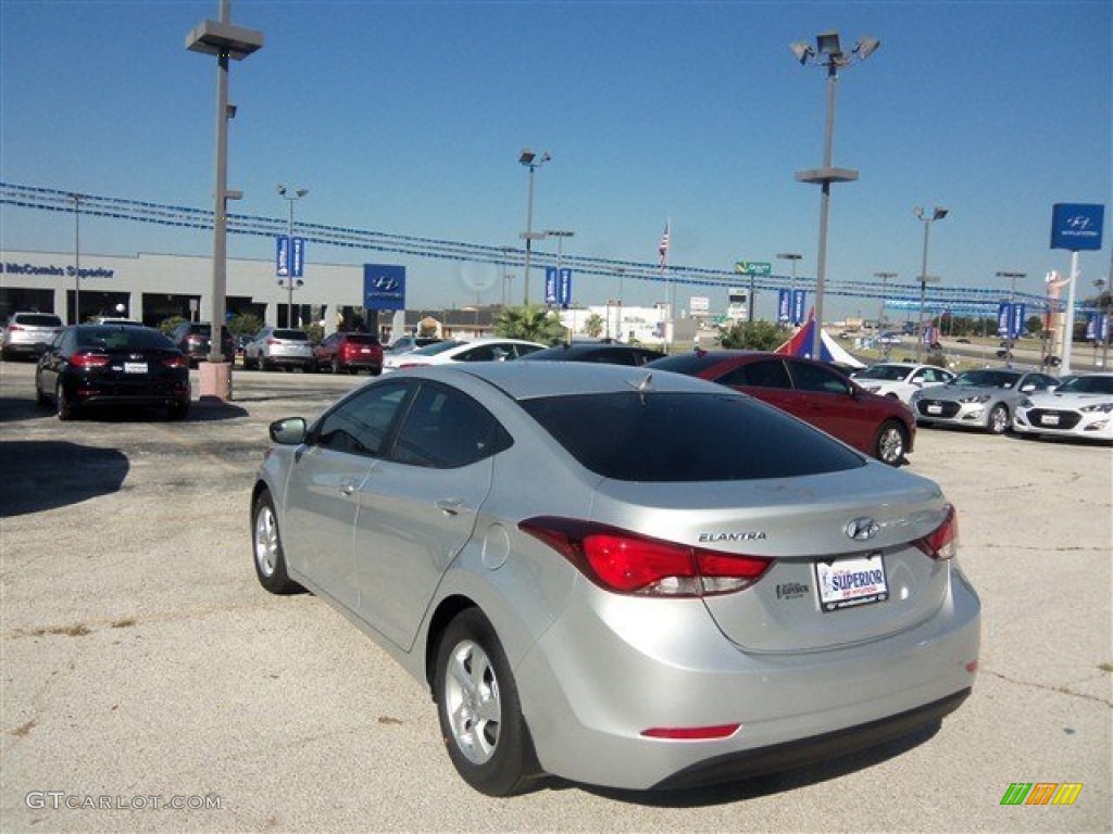 2015 Elantra SE Sedan - Shimmering Air Silver / Gray photo #4