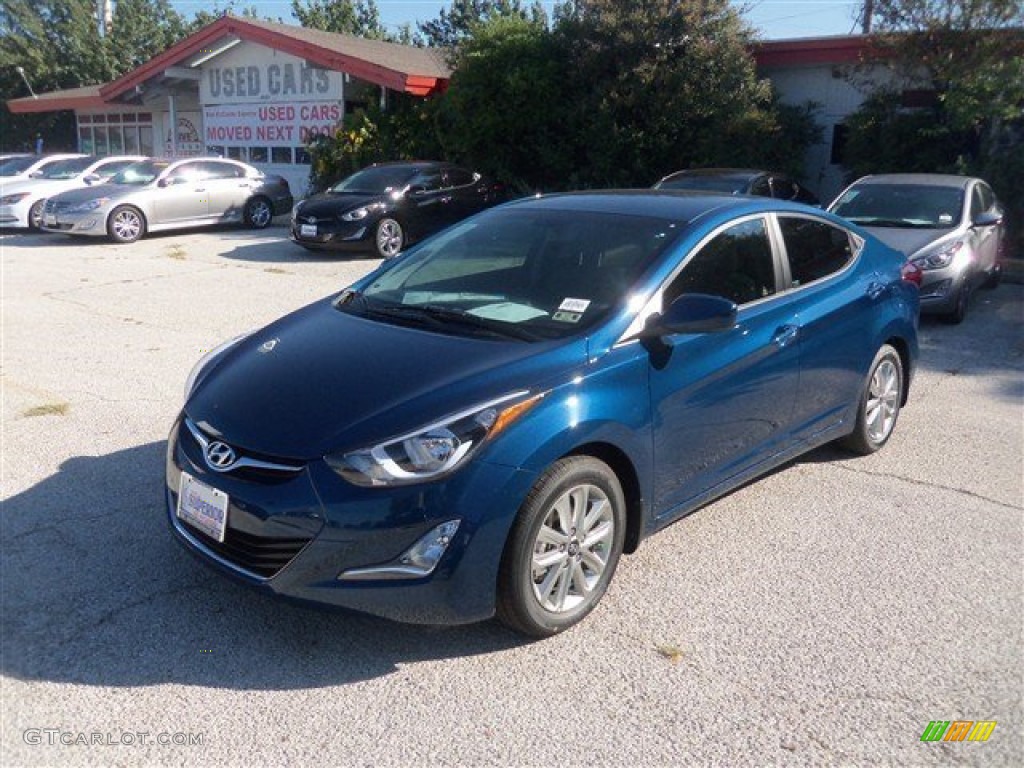 2015 Elantra SE Sedan - Windy Sea Blue / Gray photo #1