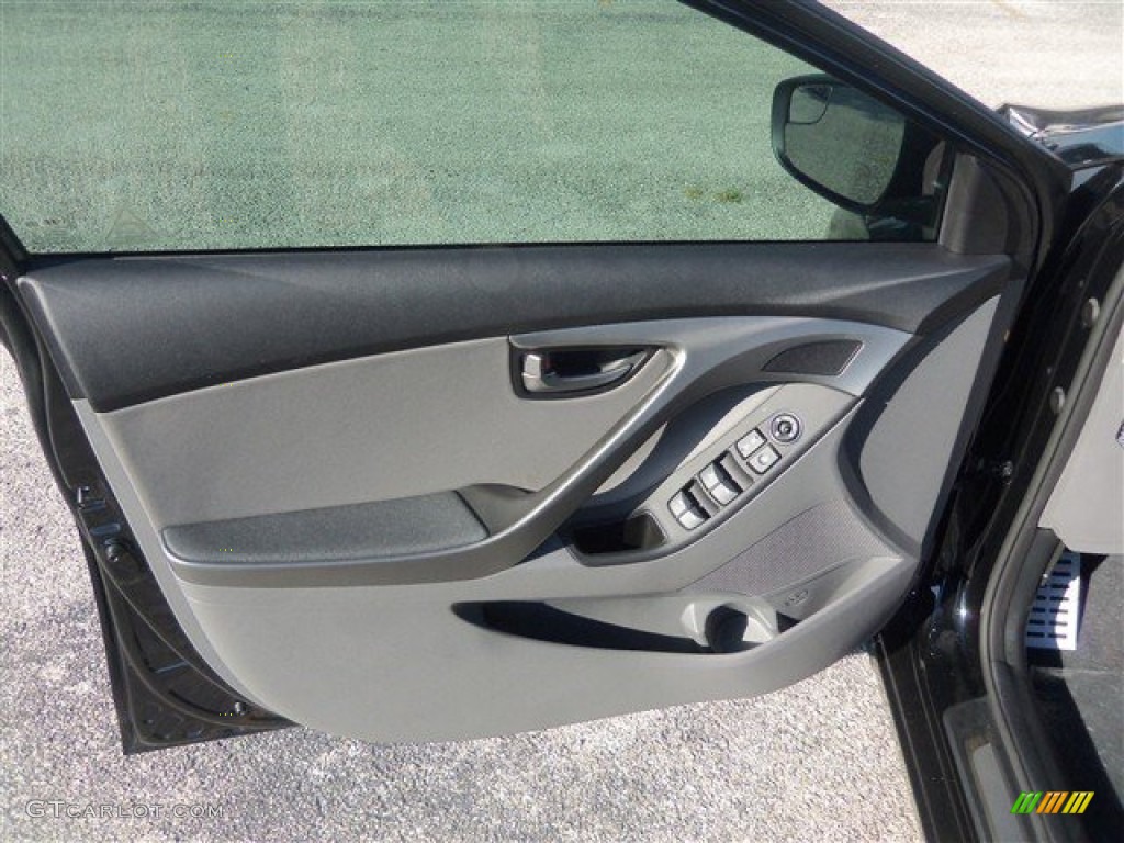 2015 Elantra Sport Sedan - Phantom Black / Gray photo #5