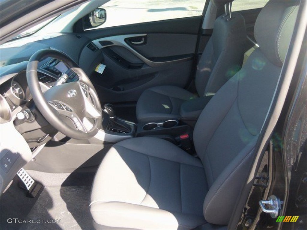 2015 Elantra Sport Sedan - Phantom Black / Gray photo #6