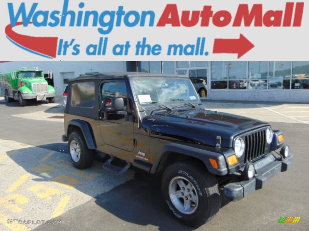 2004 Wrangler Unlimited 4x4 - Black / Dark Slate Gray photo #1