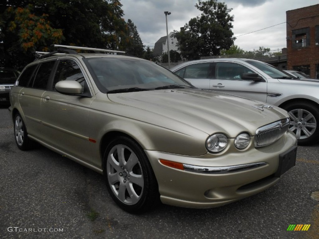 2006 X-Type 3.0 Sport Wagon - Winter Gold Metallic / Champagne photo #1