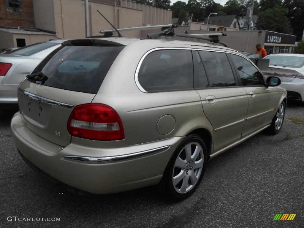 2006 X-Type 3.0 Sport Wagon - Winter Gold Metallic / Champagne photo #4