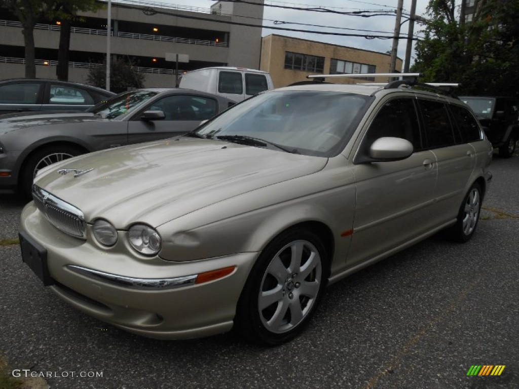 2006 X-Type 3.0 Sport Wagon - Winter Gold Metallic / Champagne photo #7