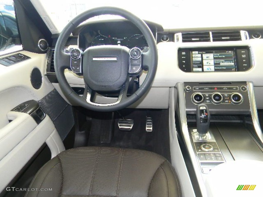 2014 Land Rover Range Rover Sport Supercharged Espresso/Ivory/Espresso Dashboard Photo #96403370